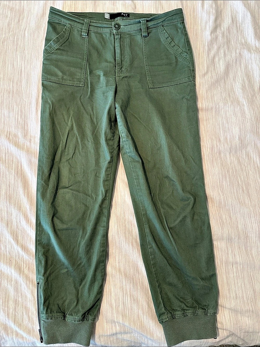 Kut from the Kloth Women's Olive Jogger Pants Size 8